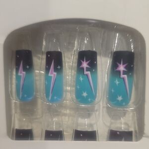 Gradient Lightning Nail Art Set